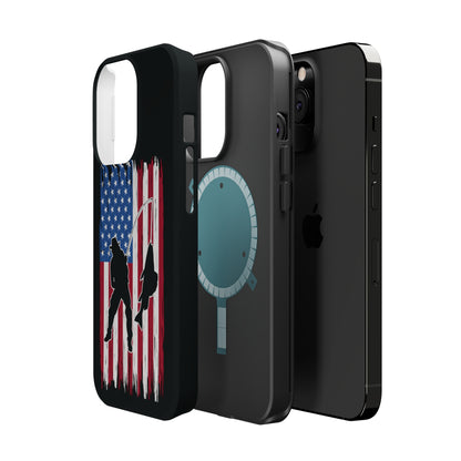 American Flag "Big Catch"  IPhone MagSafe Tough Case - Black - Premium Phone Case from Printify - Just $25! Shop now at JAC’D