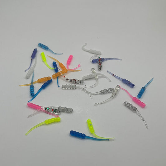 All Color 1.1" Wax Wiggler - Premium Soft Plastic Lure from JAC’D Bait Co - Shop now!