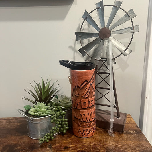 Morning Wood Camp Ground design sublimation tumbler by JAC'D Cup