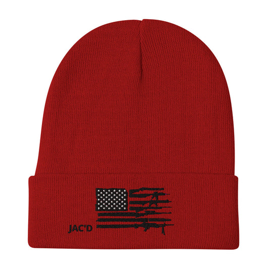 American Flag - Embroidered Beanie - Premium Beanie from Printful - Just $19.99! Shop now at JAC’D